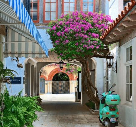 Virtual Sketching: Via Mizner, Via Parigi, & Via Amore, Worth Avenue, Palm Beach, FL