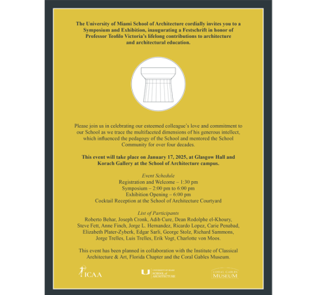 Teofilo Victoria Festschrift & Exhibition
